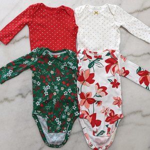 Carter's Baby 4-Pack Long-Sleeve Bodysuits 3M